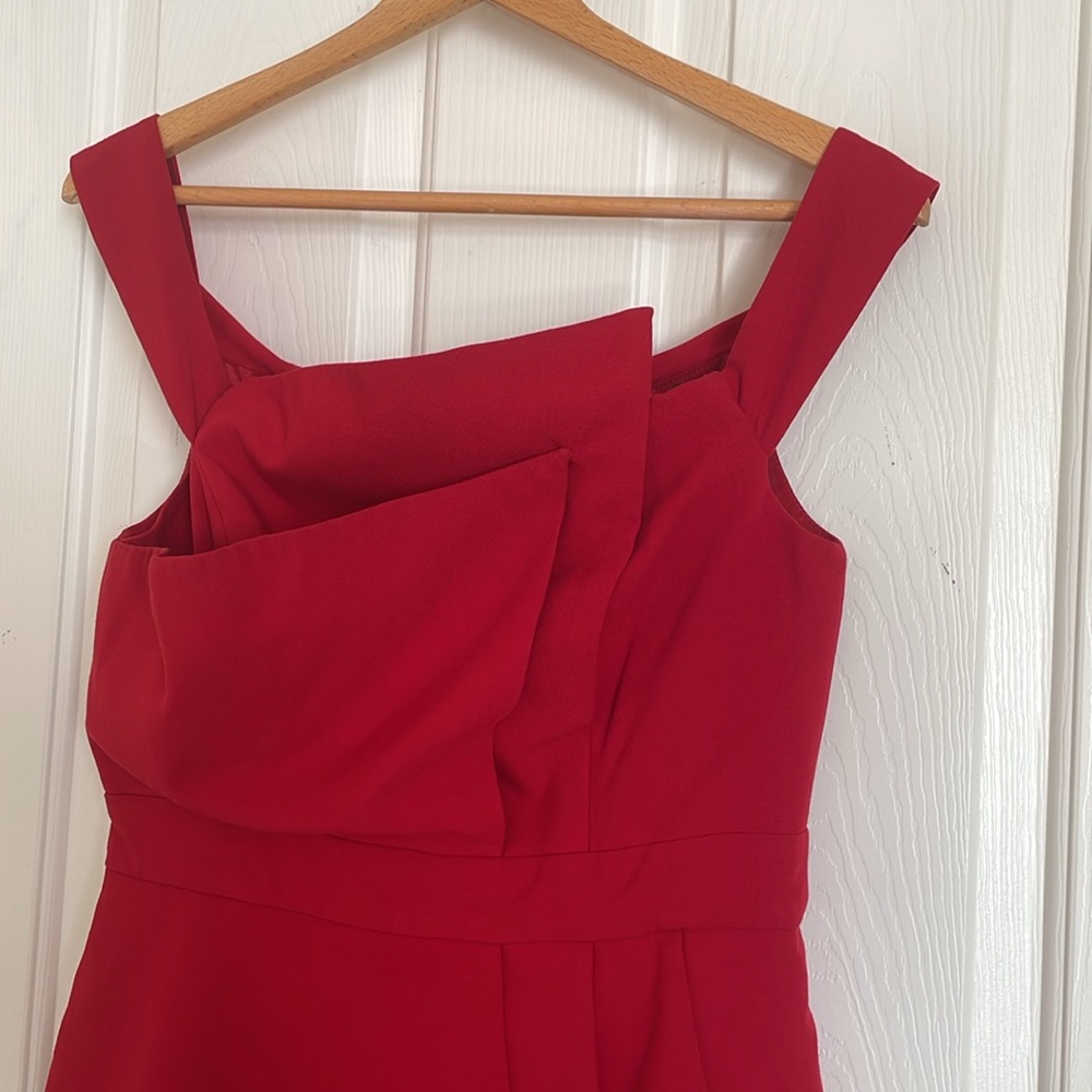 Black Halo Red Midi Dress - Picture 3 of 11